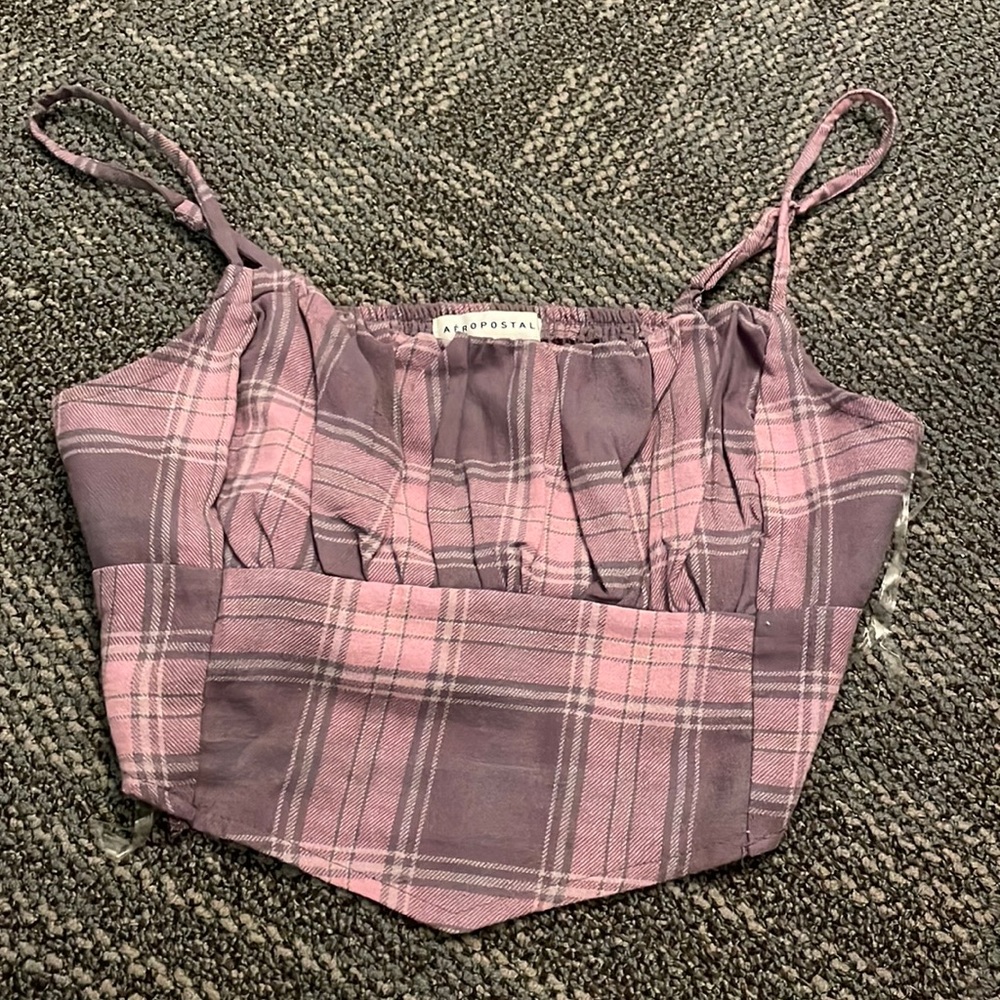 Plaid tank top.